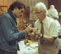 Mance and Percy playing bones