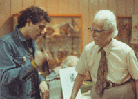 Mance and Percy Danforth playing bones